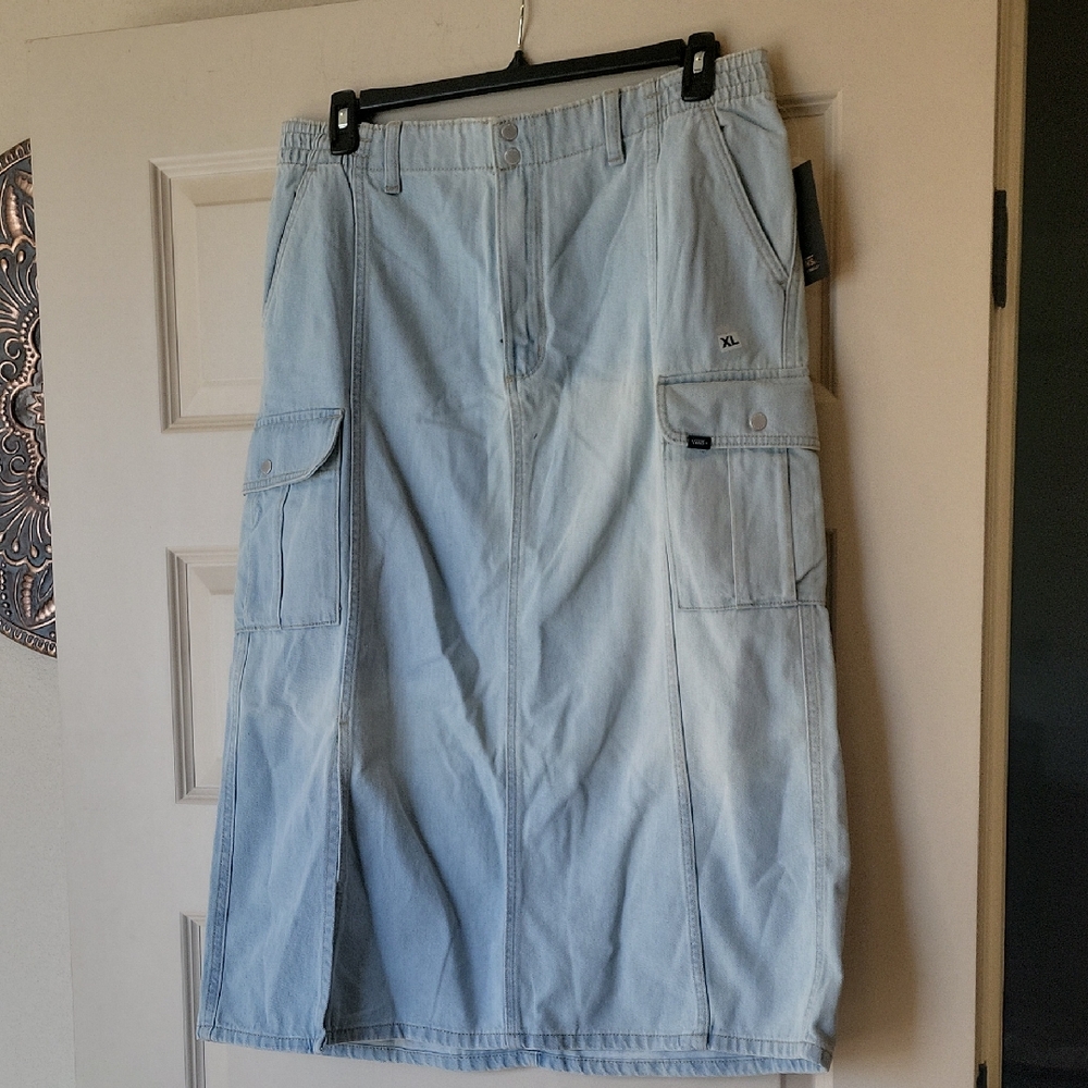 Vans Light Blue Midi Skirt